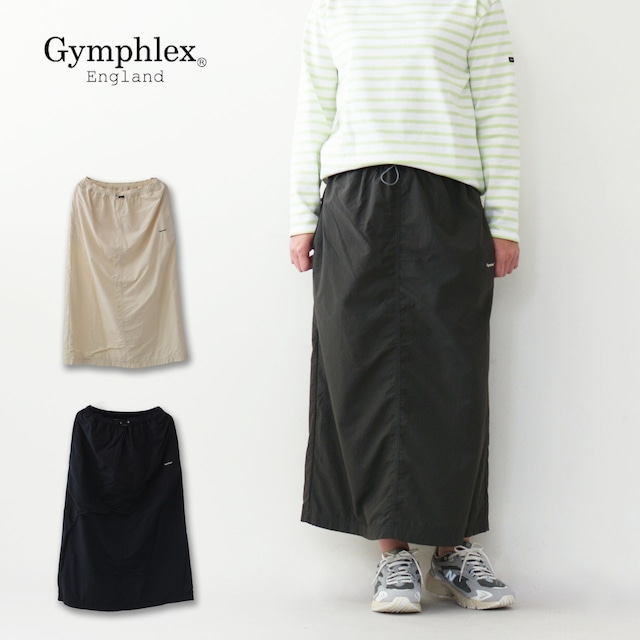 Gymphlex [ジムフレックス] EASY SKIRT [GY-F0054NTR]  イージースカート・Aライン・ナイロンスカート・ゴムウエスト・ミドル丈・LADY'S [2024SS]