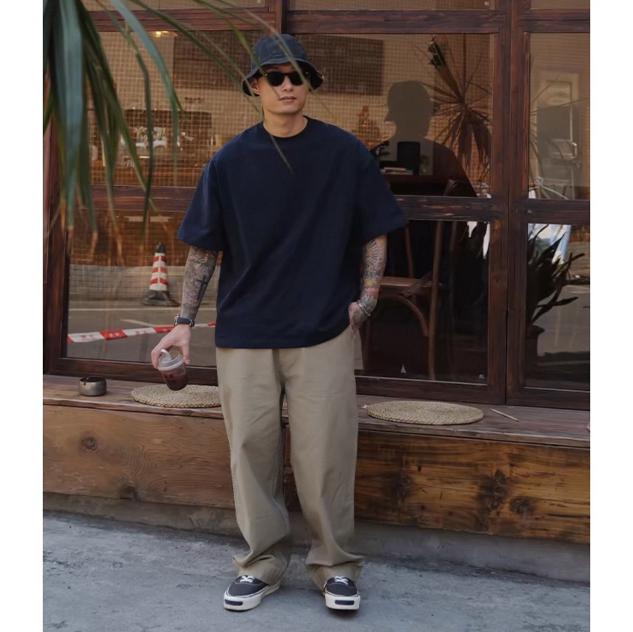 Back logo crew neck T-shirt 0534 - 13