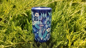 木製キャンドルホルダー　青（ティモシェンコ作）