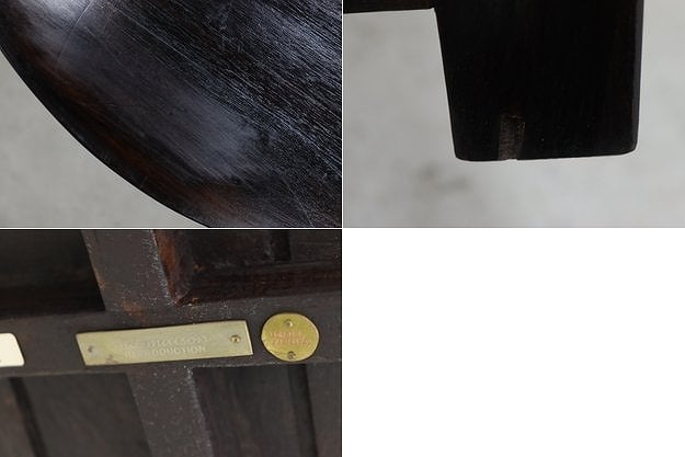 old maison オールドメゾン 無垢材 ラウンド サイドテーブル 花台 円型