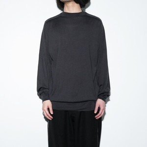 Washable Silk Melt Knit  "Wide" 〈Charcoal〉