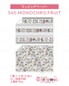 ラッピングペーパー545.MONOCHRO FRUIT