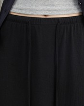 Drawstring flare long skirt L0145