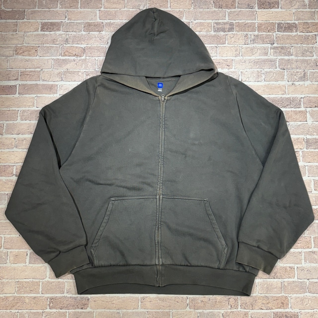 YEEZYxGAP ZIP HOODIE DOUBLE FACE CHARCOAL