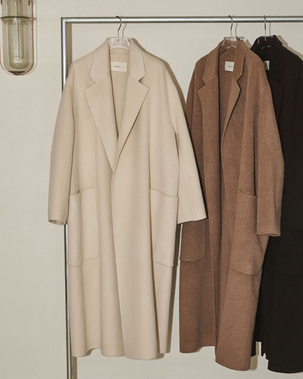 Wool Over Coat ECRU 38レディース