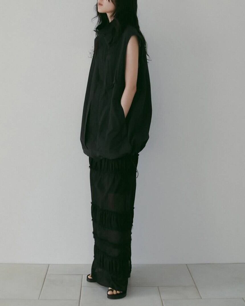 anuke(アンヌーク) Standcollar Pocket Vest | サウスオレンジ｜メンズ