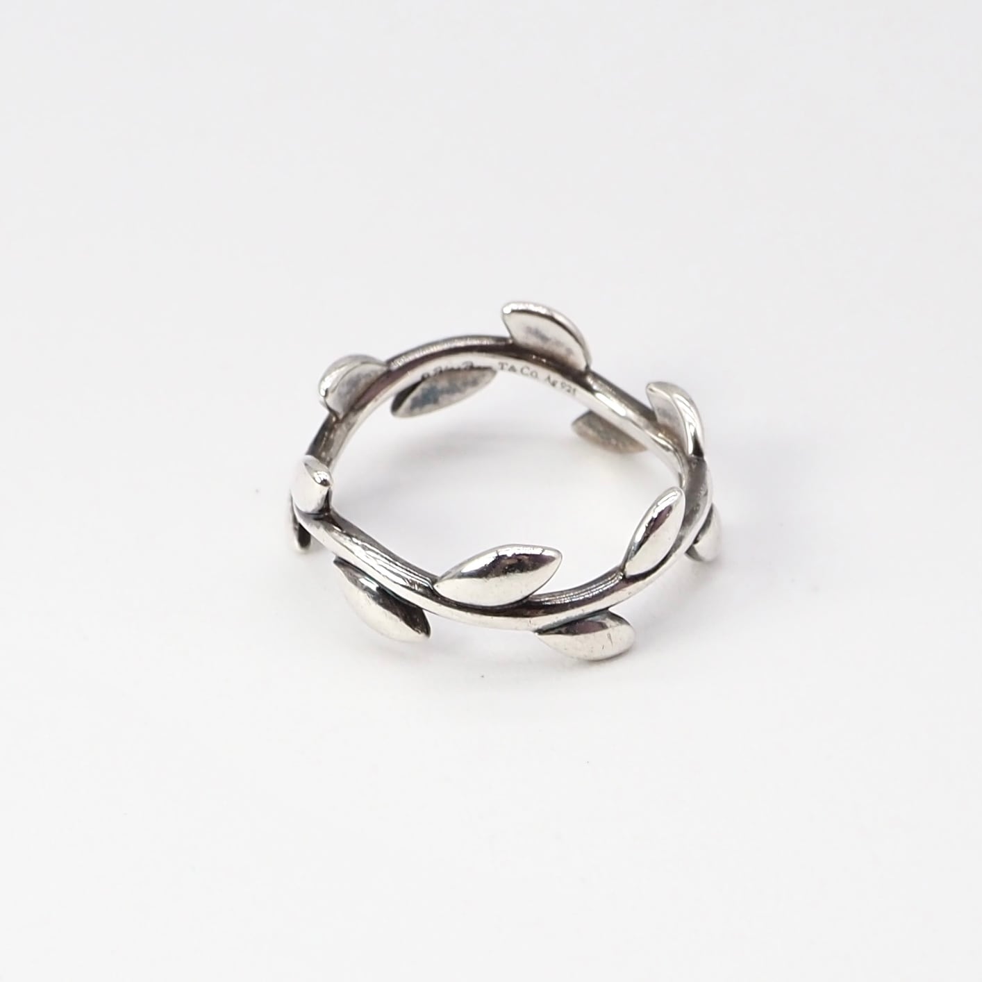 Tiffany&Co. 約6号 オリーブリーフ リング シルバー925 ティファニー