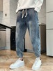 DENIM STYLE PANTS WITH SIDE BUTTONS  K0066
