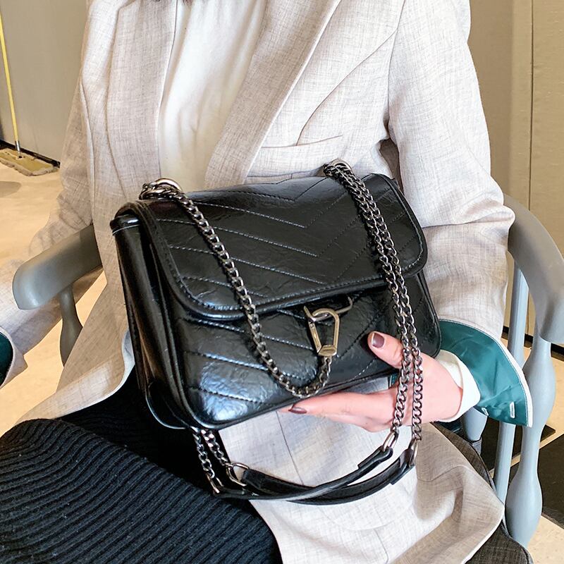 秋冬スモールバッグ女性2020新しい流行のファッションネットレッドチェーンバッグワイルドインシングルショルダーメッセンジャーバッグ迷子バッグ Tiancai_Wing_Bag91589816085