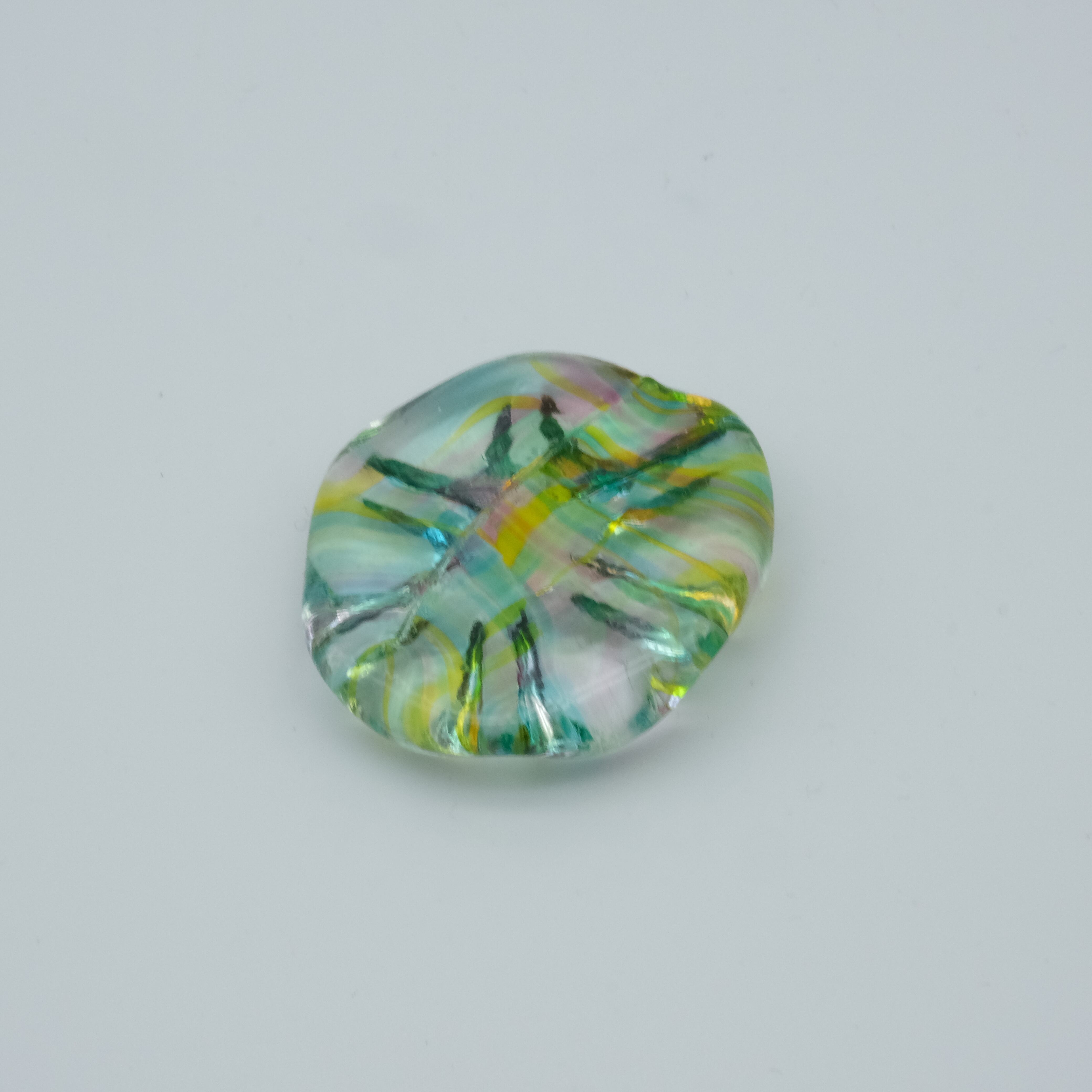 激レア？石？ガラス？ ホタルガラス タケトミブルー 12mm±0.5mm 10粒セット 蓄光 とんぼ