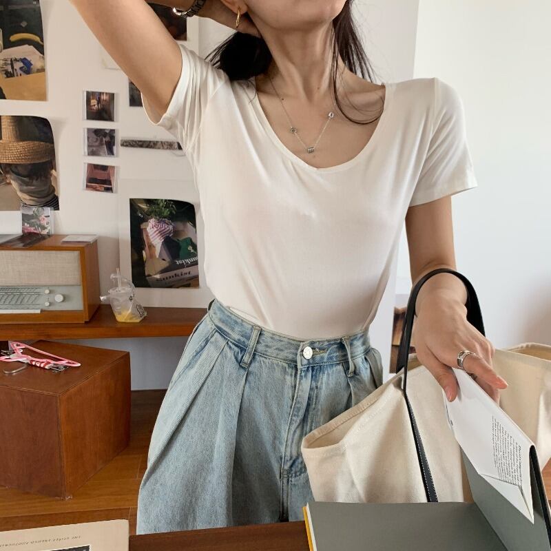 Tシャツ シャツ スタイルサマートップス 大人ガーリー スウィート キュート カジュアル 夏物 YY-ファッション69989257032