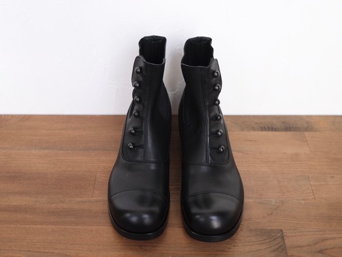 BEAUTIFUL SHOES  “ BUTTONED SIDEGORE BOOTS ” BLACK