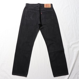 美品 34×32 Levi’s 501 USA 99年 サルファーブラック デニムパンツ