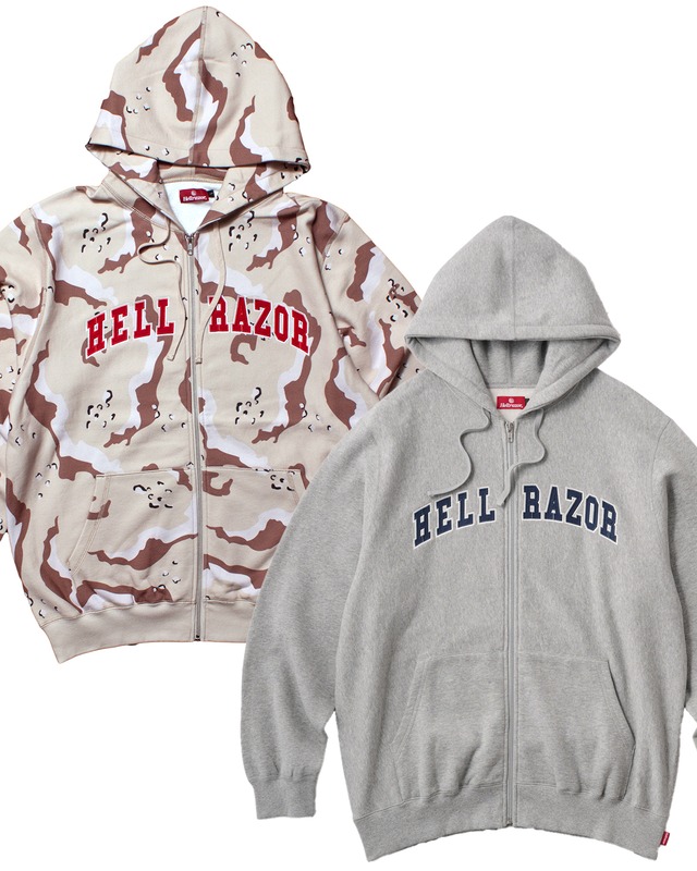 HELLRAZOR|ARCH LOGO FULL ZIP HOODIE -2 Color- "送料無料"