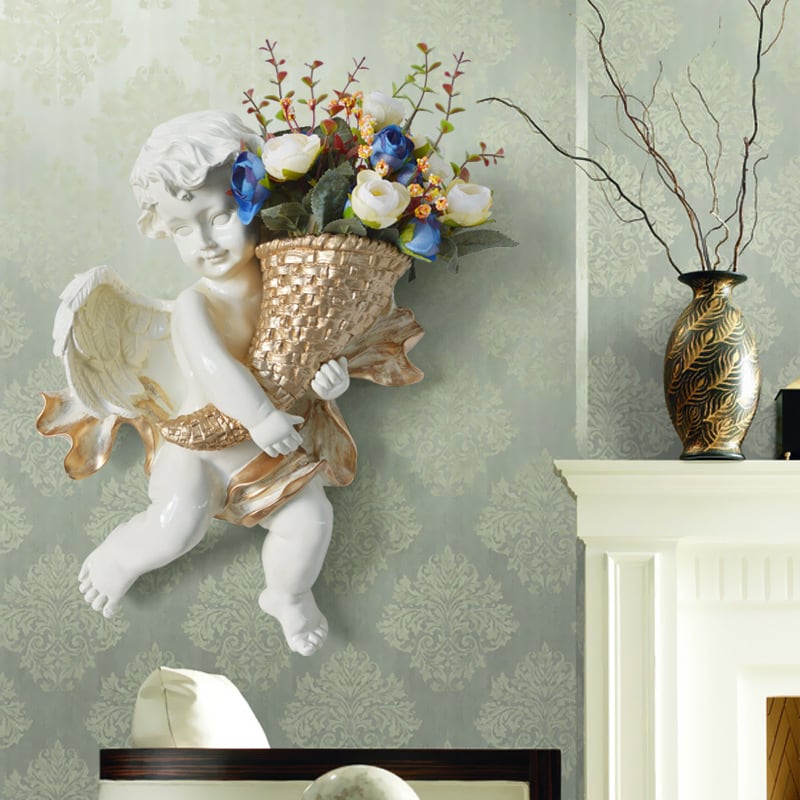 壁掛け 壁面装飾 インテリア 天使 エンジェル ヨーロピアン 洋風 西洋