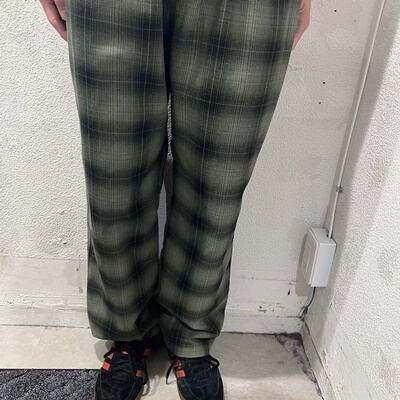 超人気高品質 STUSSY ステューシー チェックパンツ Lサイズ - パンツ