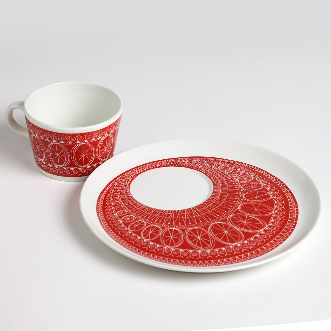 ARABIA アラビア Riikinkukko リーキンクッコのヒトリフィーカ 赤 - 1