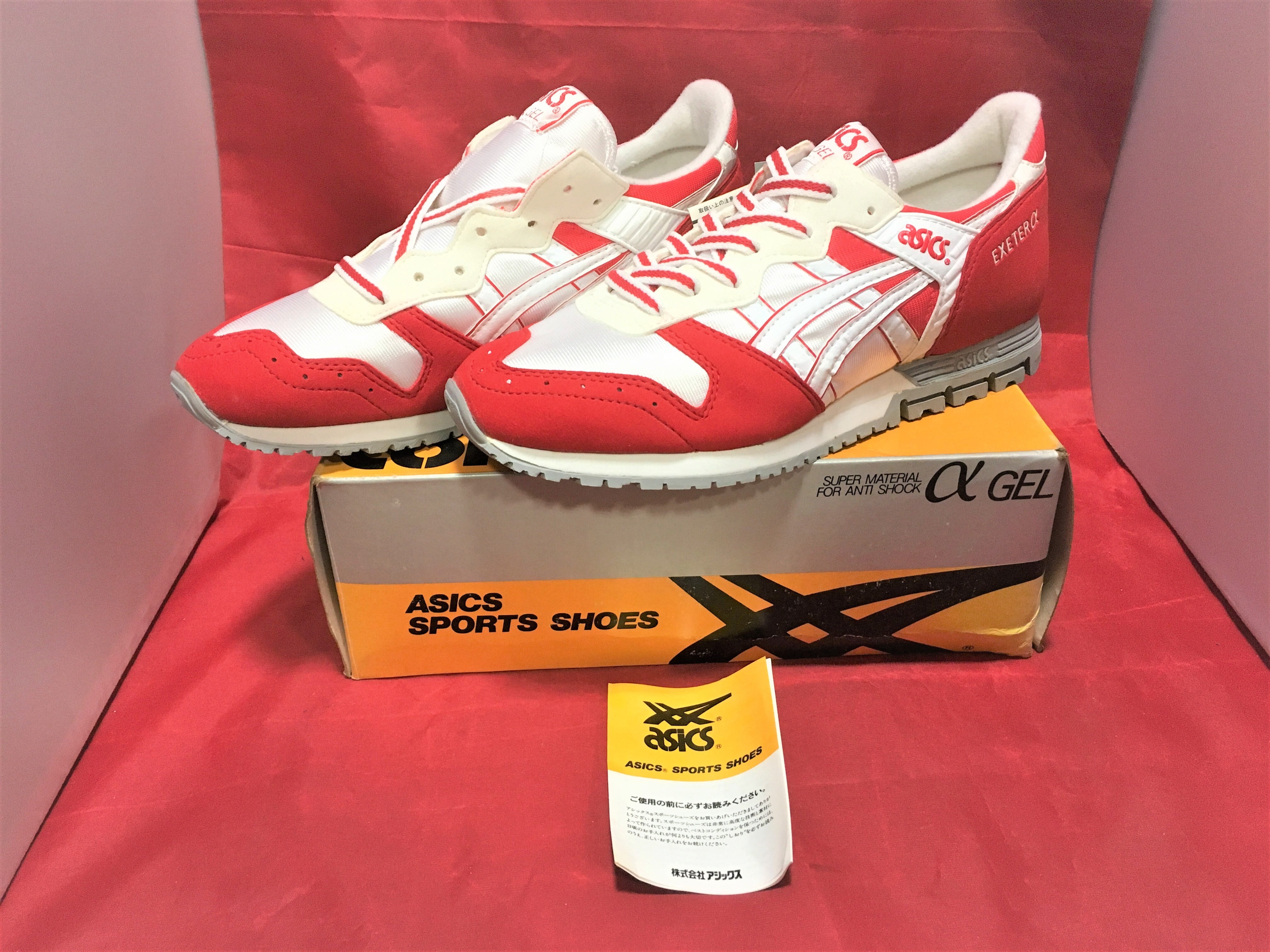 ASICS（アシックス）TJG458 123 エクセター α 26.5cm 白/赤 ⑧ | freestars