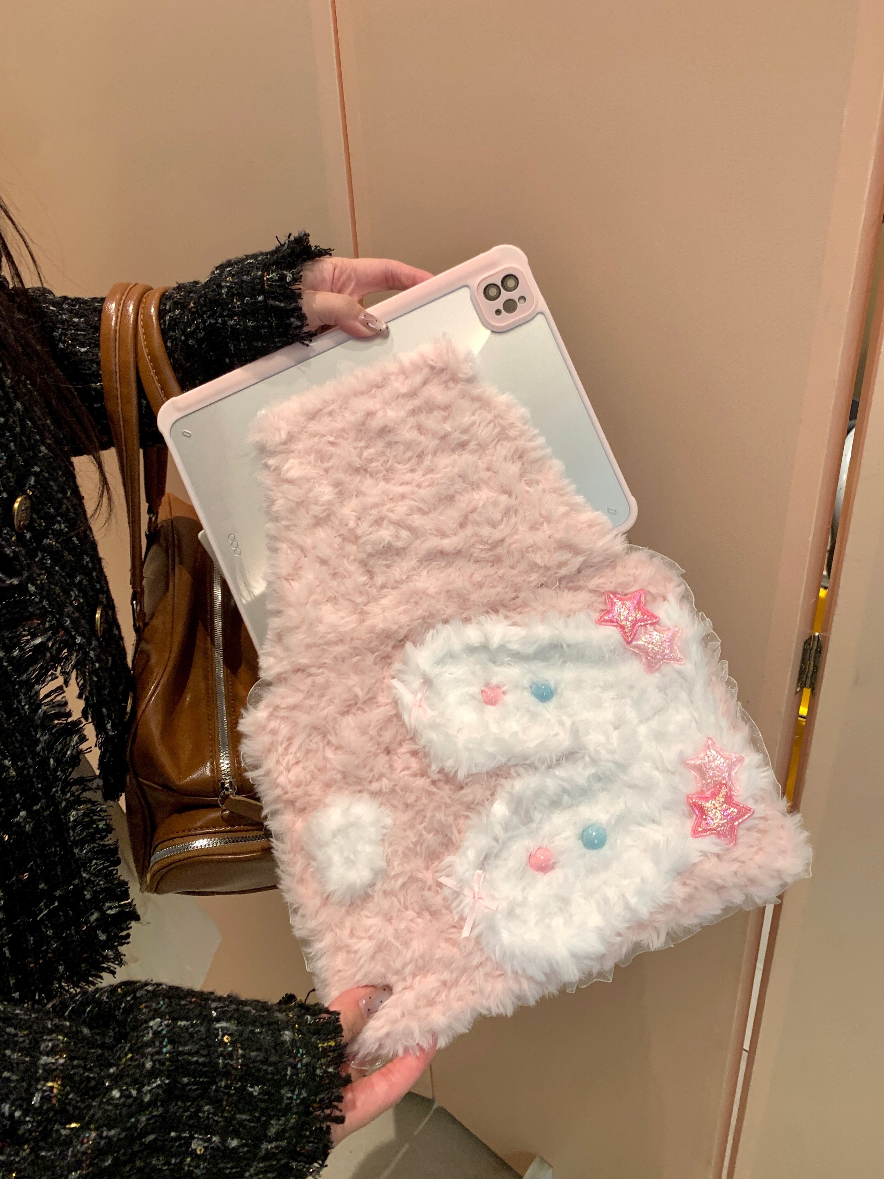 ハンドメイド iPadケース もこもこ ipad air11 air13 ipad a16 第10/9