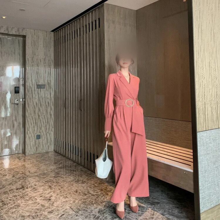 ブリックレッドジャンプスーツ33123