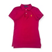 RALPH LAUREN ラルフローレン THE SKINNY POLO 鹿の子 半袖 ポロシャツ XS(155/80A)/赤紫系 レディース