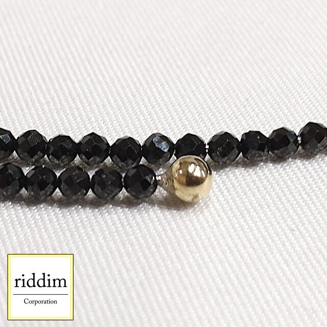 天然石チョーカー [ riddim ] リディム ラブラドライト ブラック