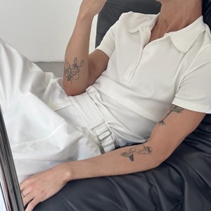 スリムフィットポロシャツ　0782