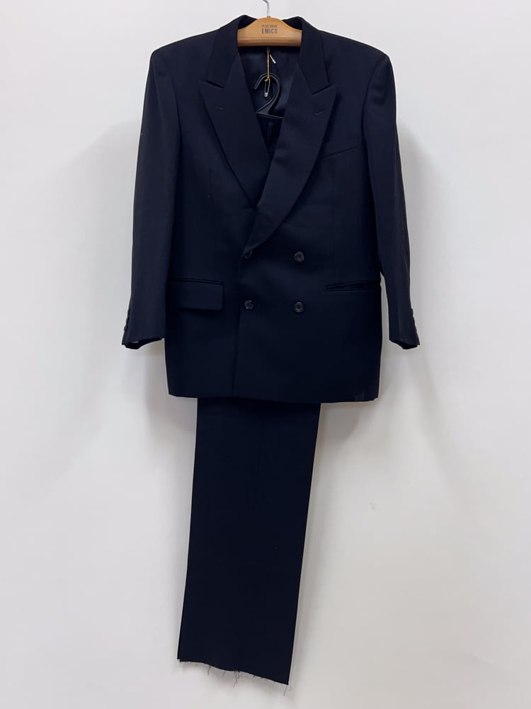 メンズスーツ 中古 RIGOROUS 日本製 ブラックフォーマル A5/170cmサイズ MensSuits079