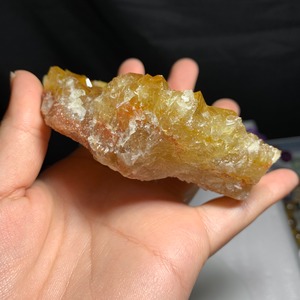 6.イエロー&ブラウンフローライト原石クラスター