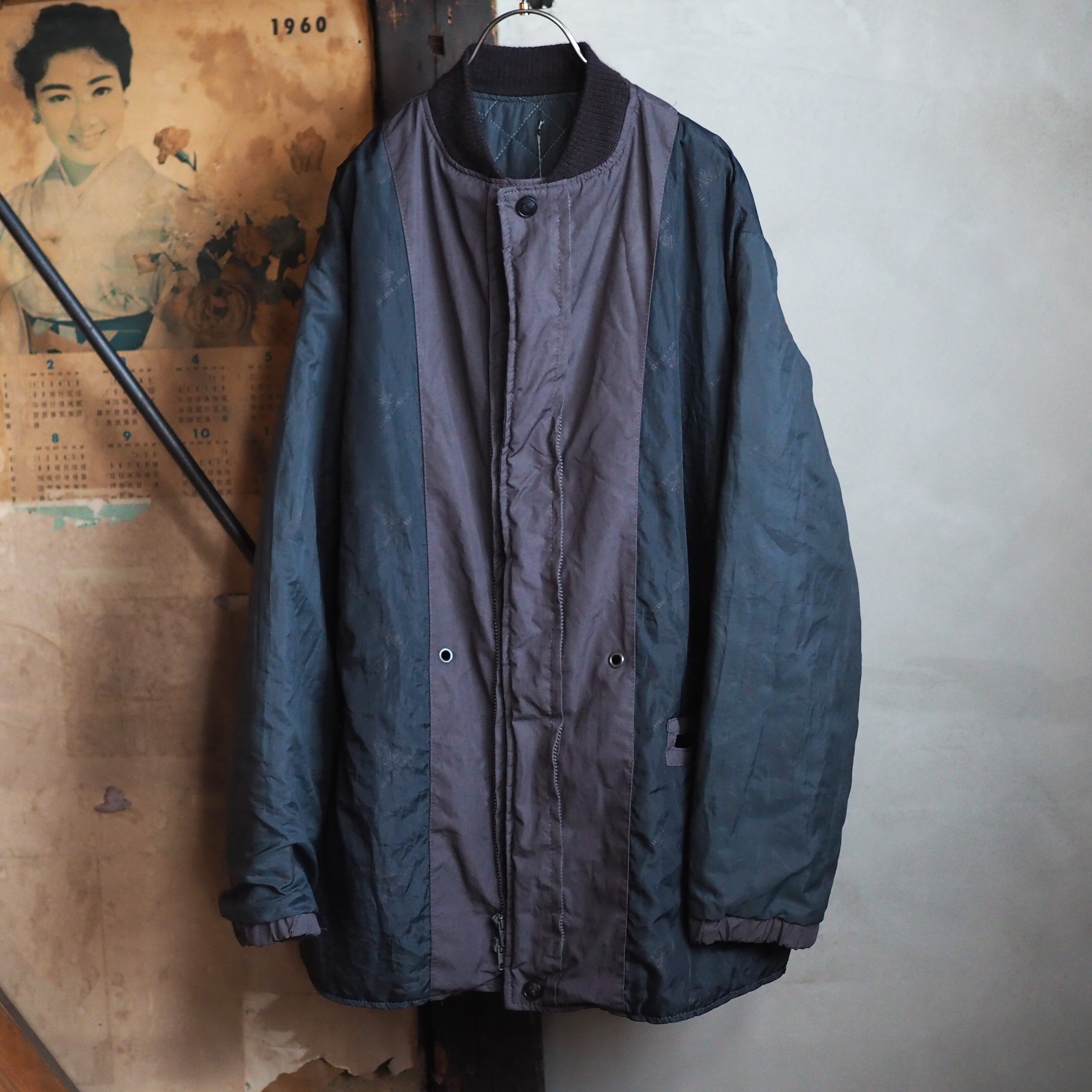 おみつのおつくろい イタリアンポリス リバーシブルライニングジャケット・製品染めブラック