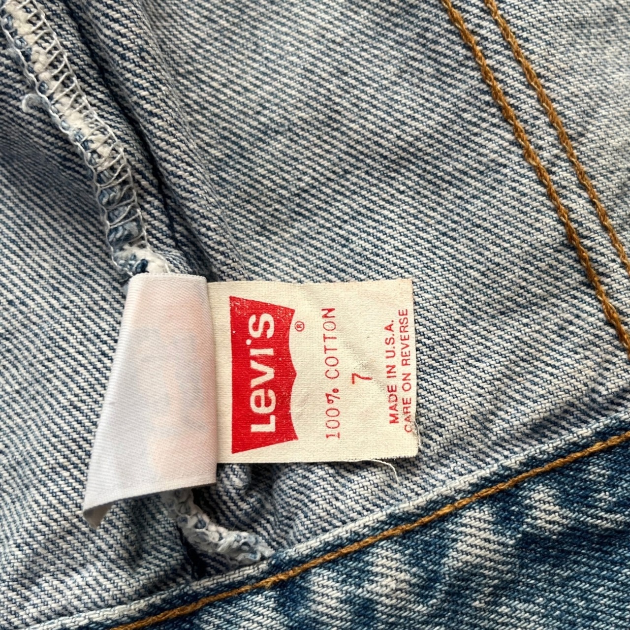 ＜VINTAGE＞Kids Levi's Denim Jacket 7Y (2610JK14)｜キッズ リーバイス ヴィンテージ デニムジャケット オレンジタブ - 9