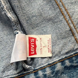 ＜VINTAGE＞Kids Levi's Denim Jacket 7Y (2610JK14)｜キッズ リーバイス ヴィンテージ デニムジャケット オレンジタブ