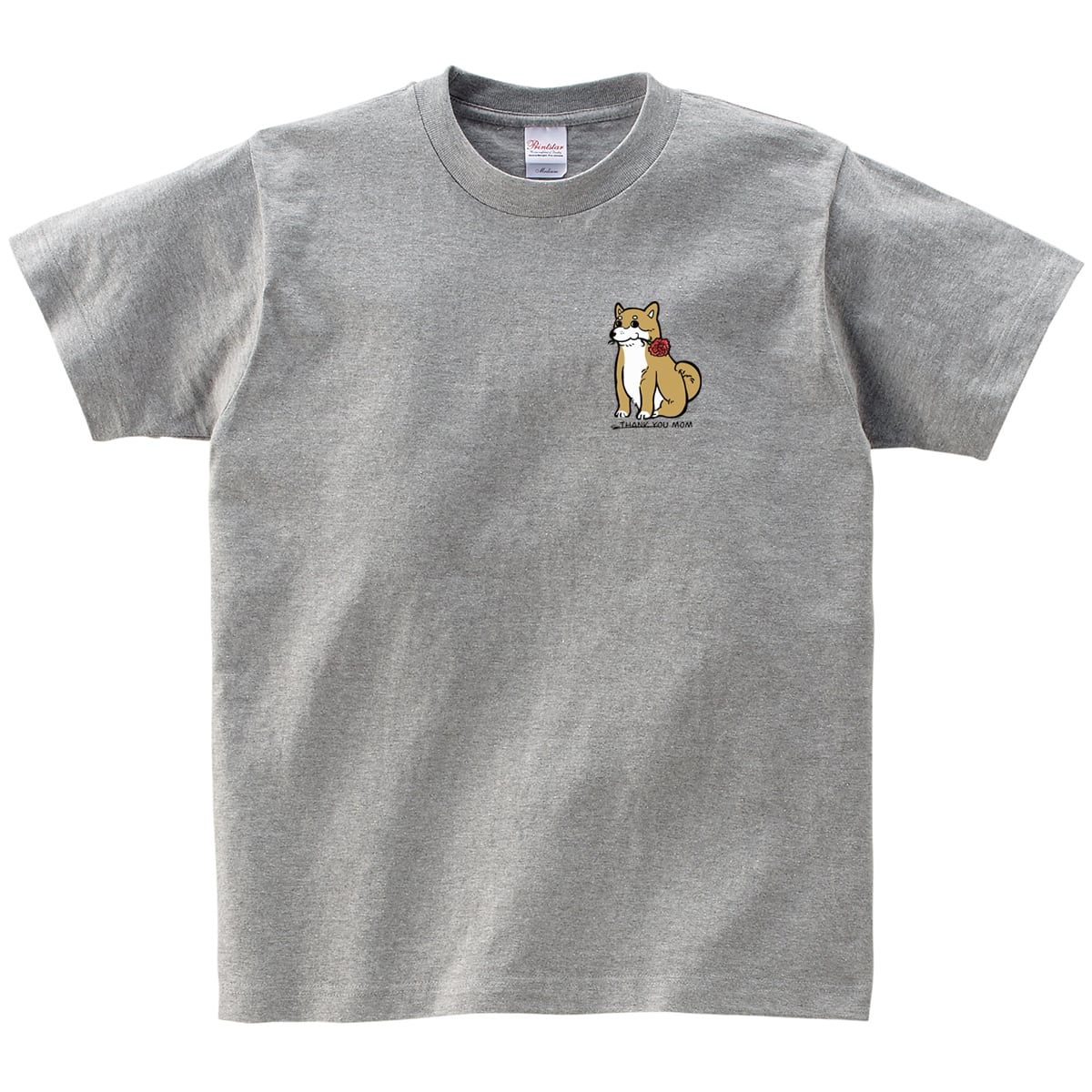 カーネーション 柴犬 Tシャツ ms98 母の日 お祝い メッセージ ギフト プレゼント