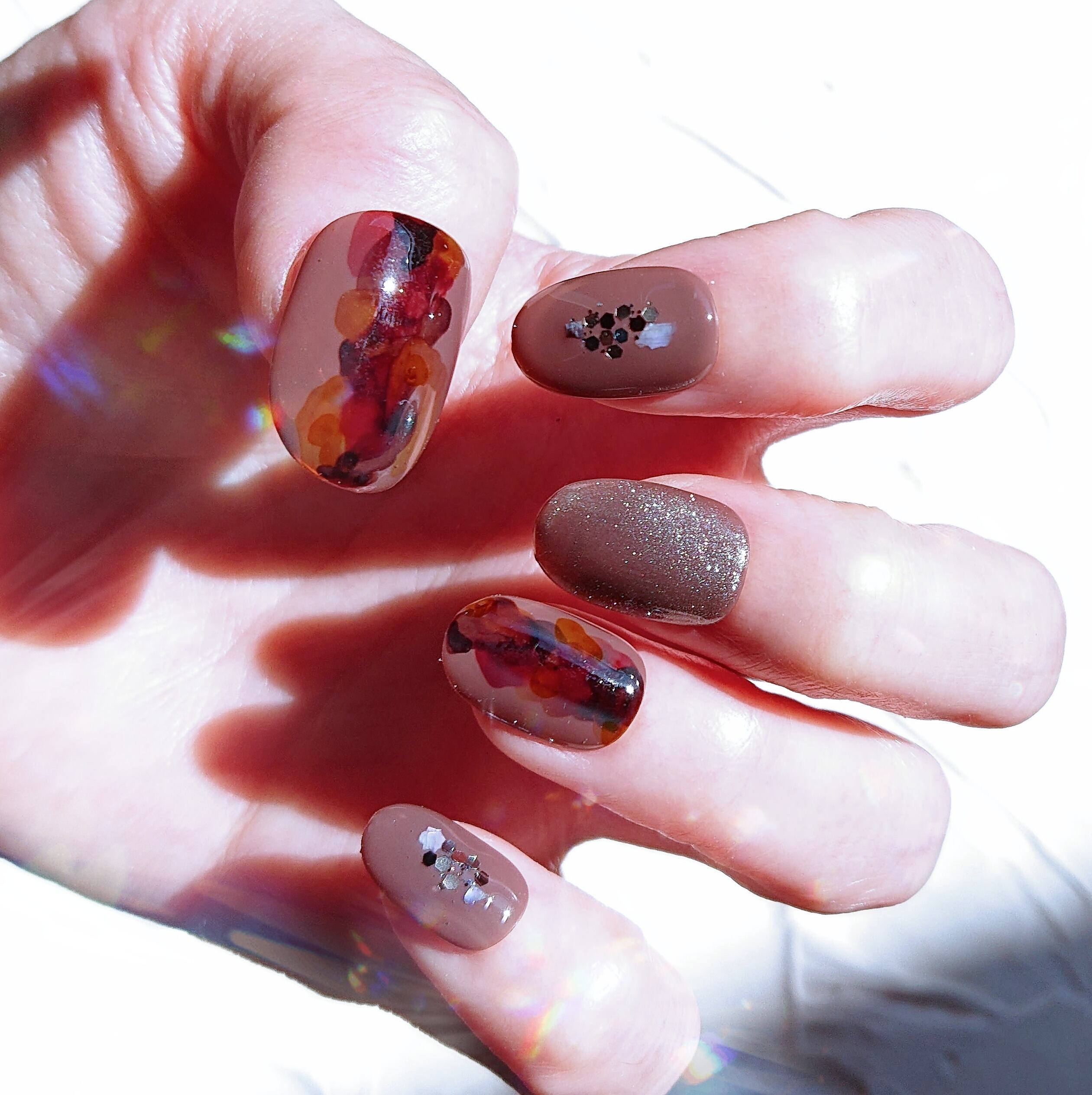 ✽JOLICO NAIL✽ インクアート×ニュアンス ネイルチップ10本 ✽JOLICO NAIL✽ インクアート×ニュアンス ネイルチップ10本