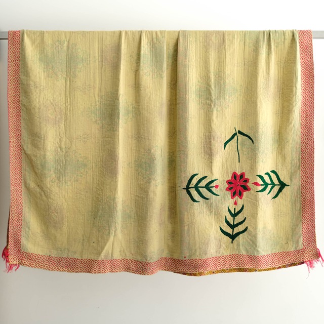 India Fork art - Vintage quilt - #9