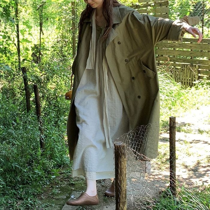 long trench coat 14825 | abeille