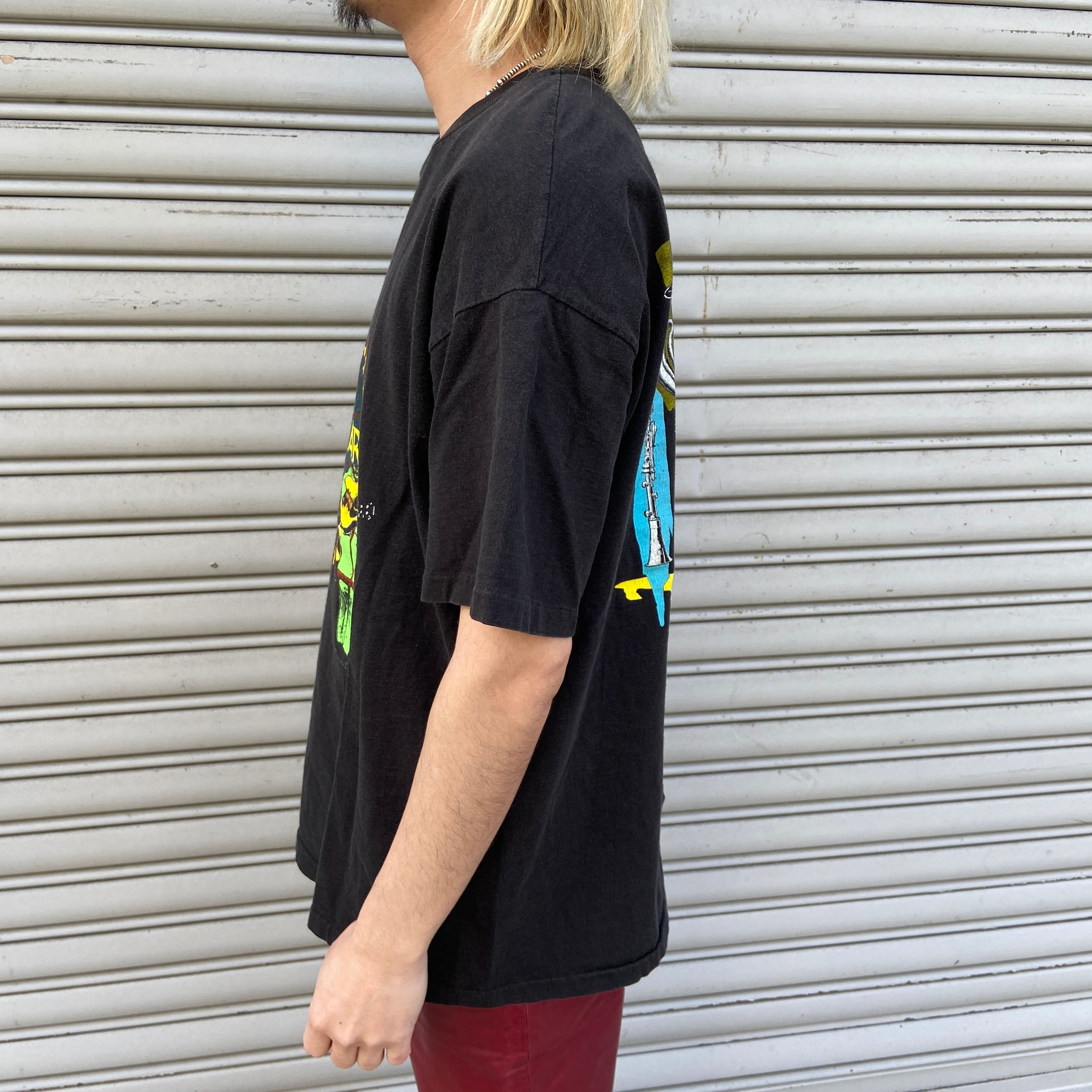 90s ビートルズ サージェントペパーズ バンドTシャツ バンT 黒 L相当