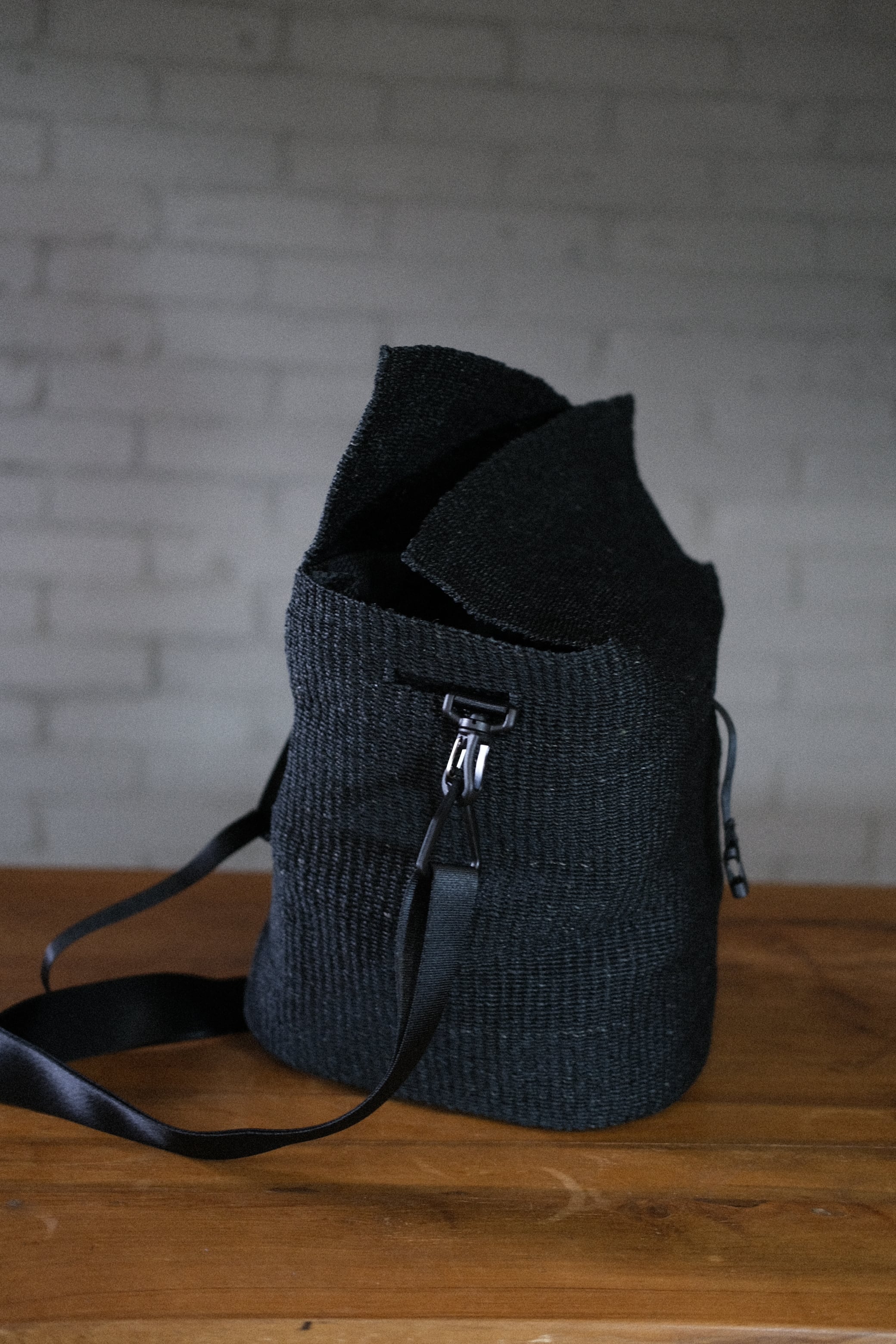 JUN MIKAMI】shoulder basket bag - black - | loop