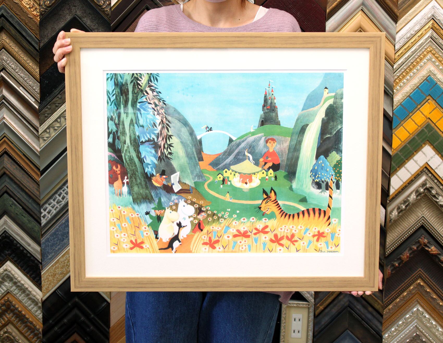 ムーミン 北欧 All Things Commerce「カルーセル パーティー」送料無料 フレーム 展示用フック付アートポスター 絵画 インテリア アート