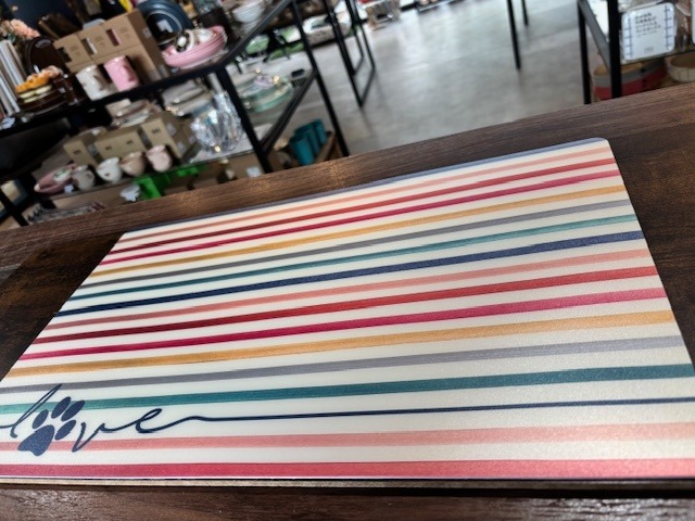 ペット用ランチマット　ストライプ プレースマット  [カラー: ストライプ]