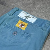 design turquoise chino pants