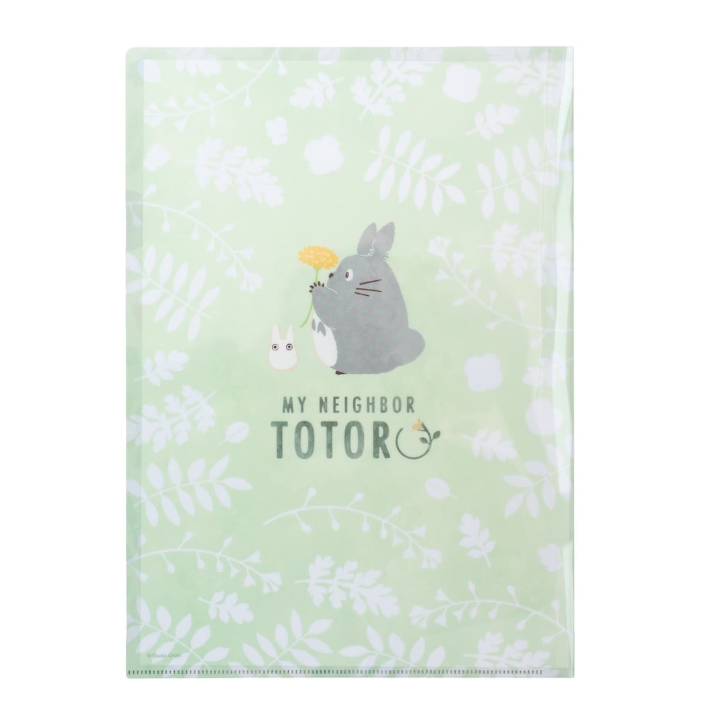 となりのトトロ A4クリアファイル カラフルリーフ ホワイト（7622