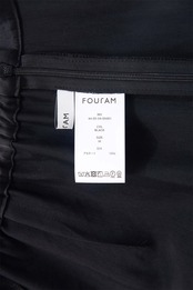 FOURAM - HEAVY SATIN SKIRT ：Dark Purple｜アセテートサテン／セミマット／ドレープ