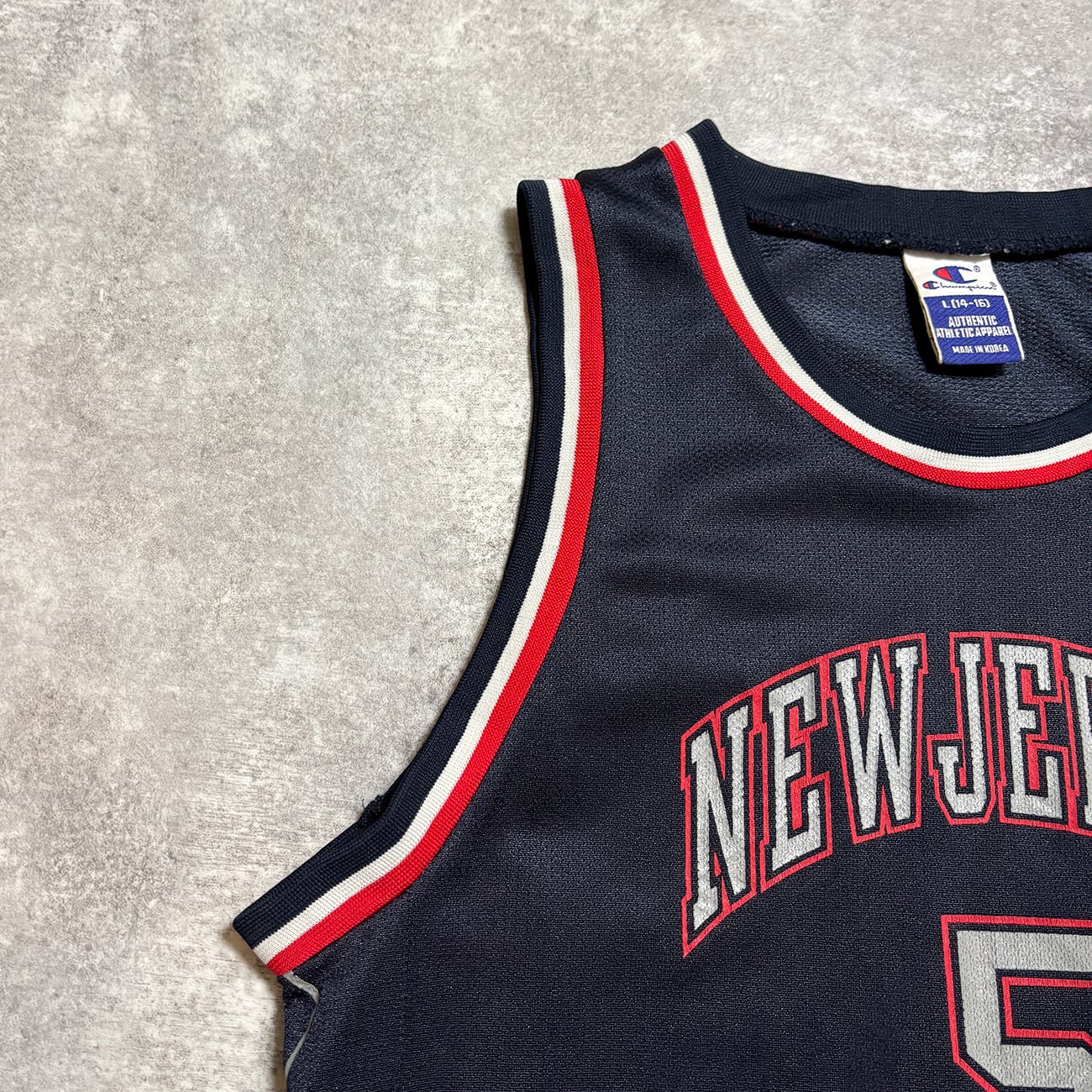 Jason Kidd 【New Jersey Nets】 Kids Game Shirt. Champion | am3:41