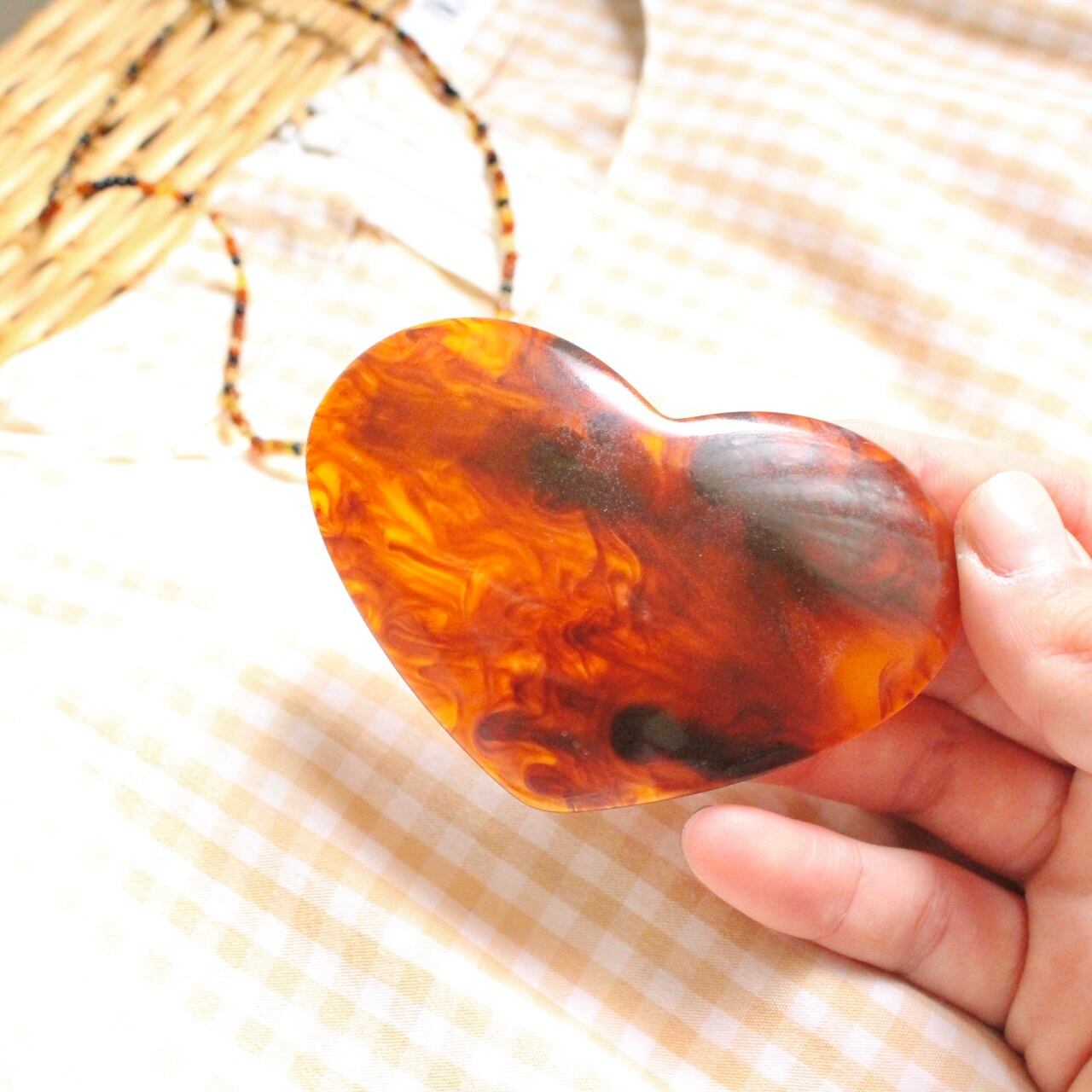 べっこうハートバレッタ【864】