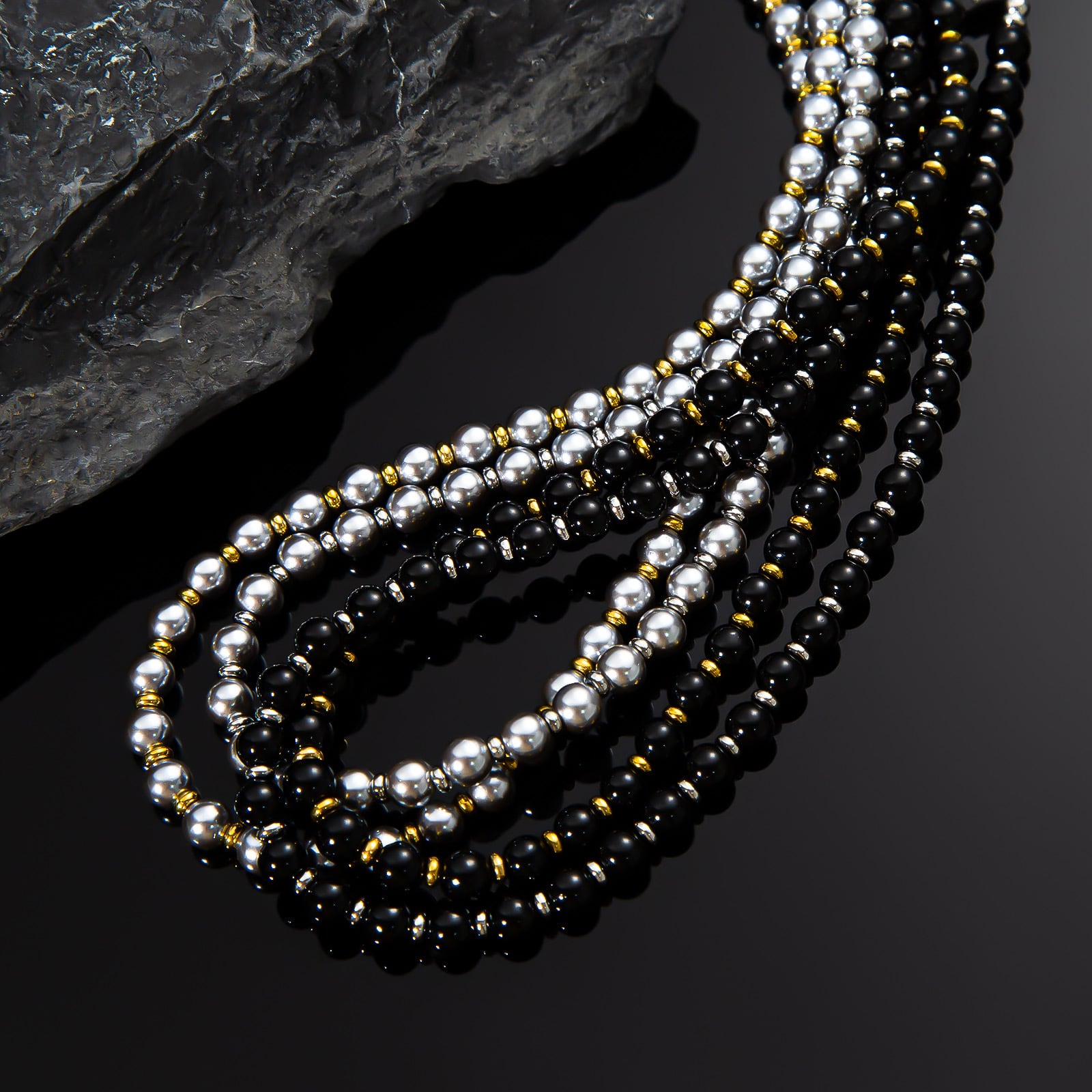 316L Black shell pearl necklace【6mm】 | ✯Lucliss Jewelry✯