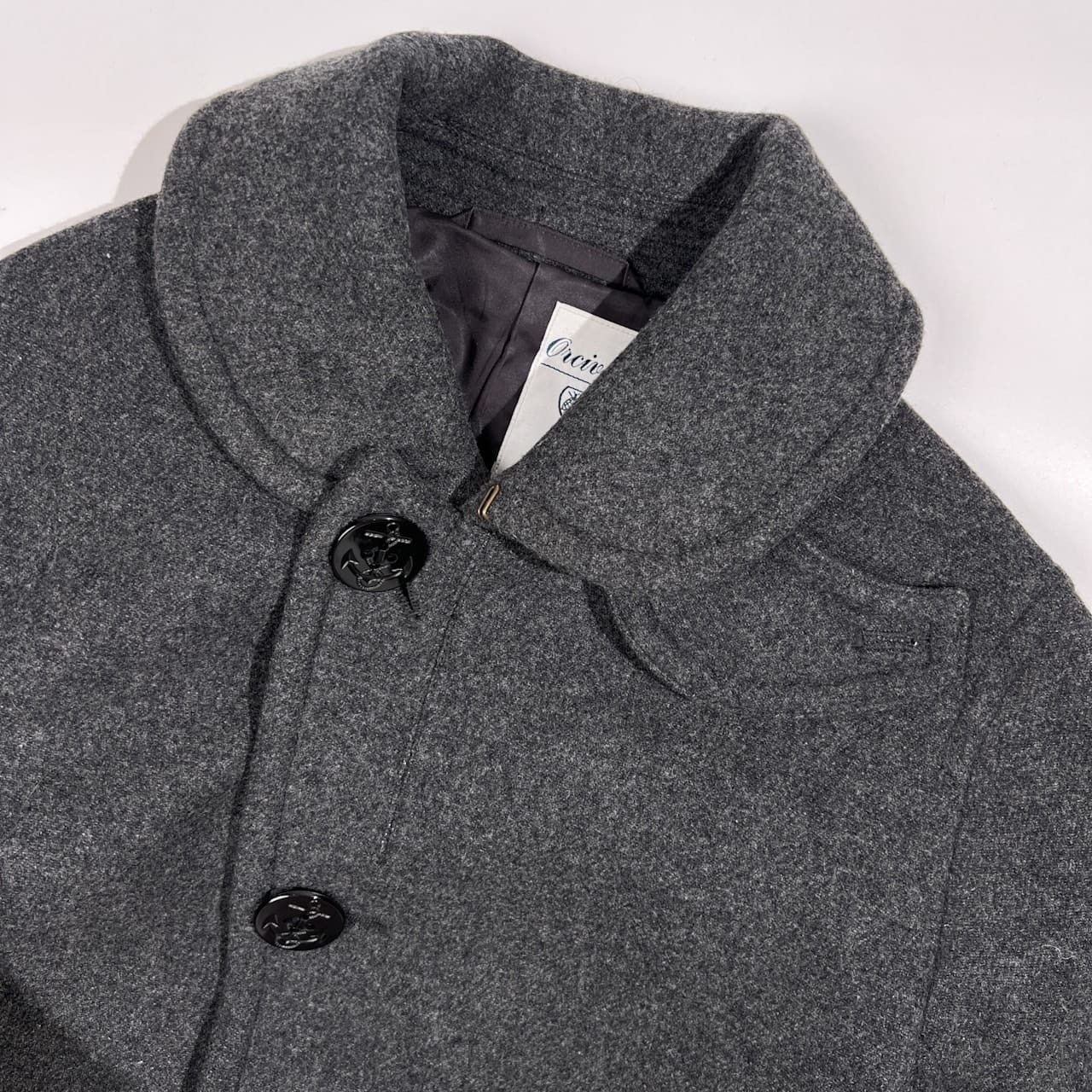 Orcival オーシバル メルトン シングル ピーコート サイズ 1 /チャコールグレー/オーチバル