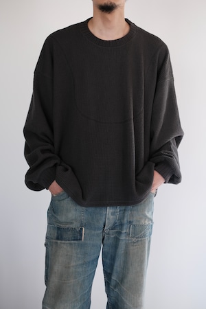 REFOMED / AZEAMI THERMAL TEE "CHARCOAL"