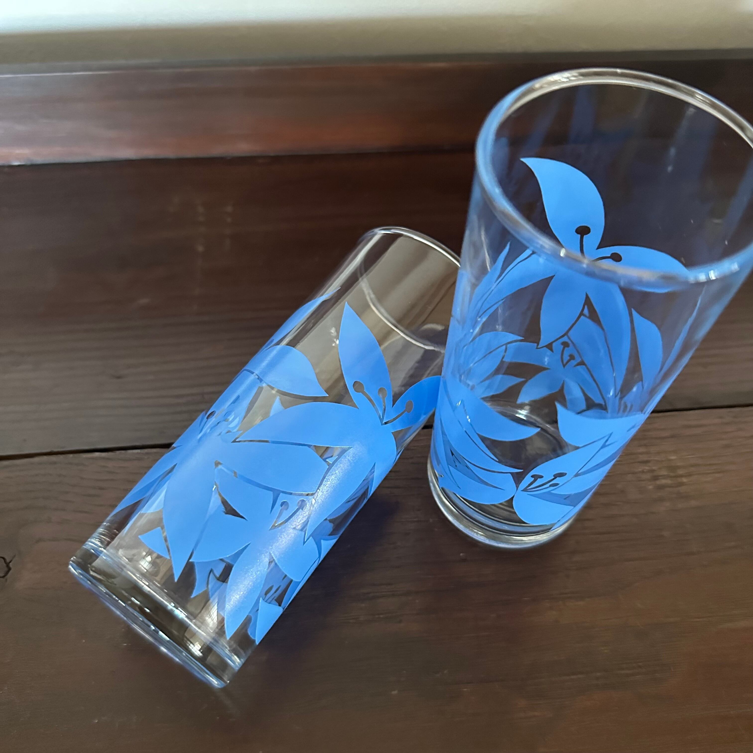 USED品 2個セット レトロ ブルー トールグラス ゾンビグラス | full