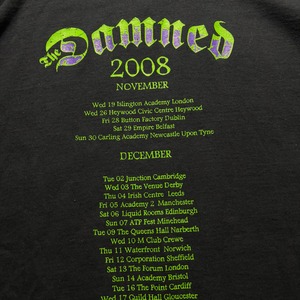 2008’s THE DAMNED long sleeves music tee artwork by VINCE RAY